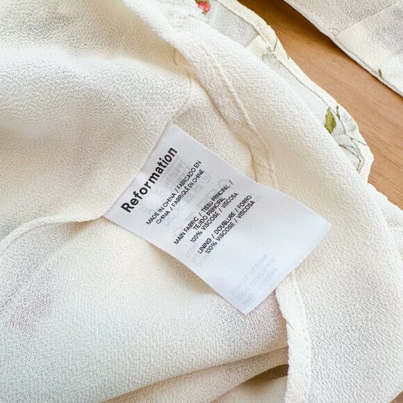 Reformation | Alaina Floral Ruffle‎ Mini Dress in Florence - Picture 7 of 11